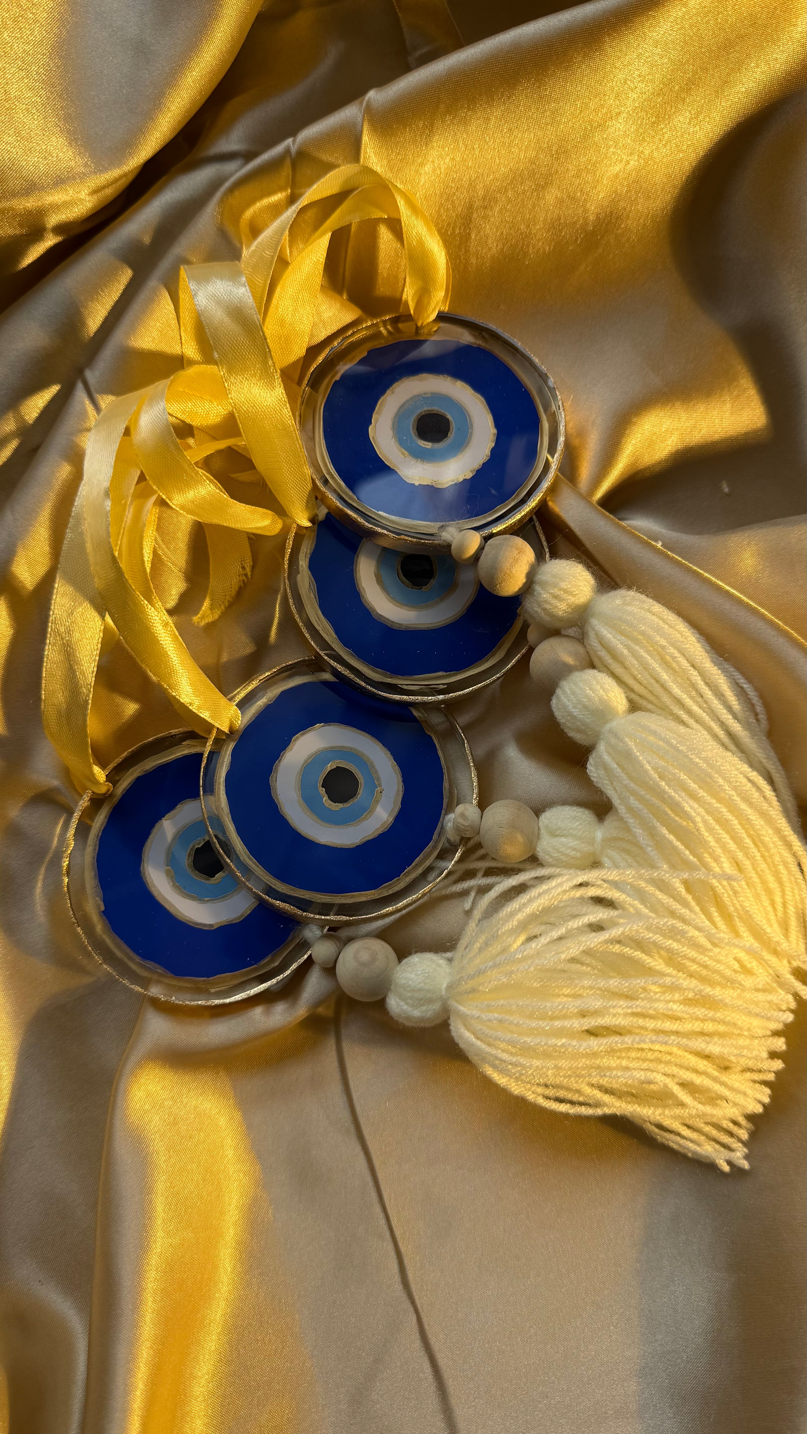 Boho evil eye hanging