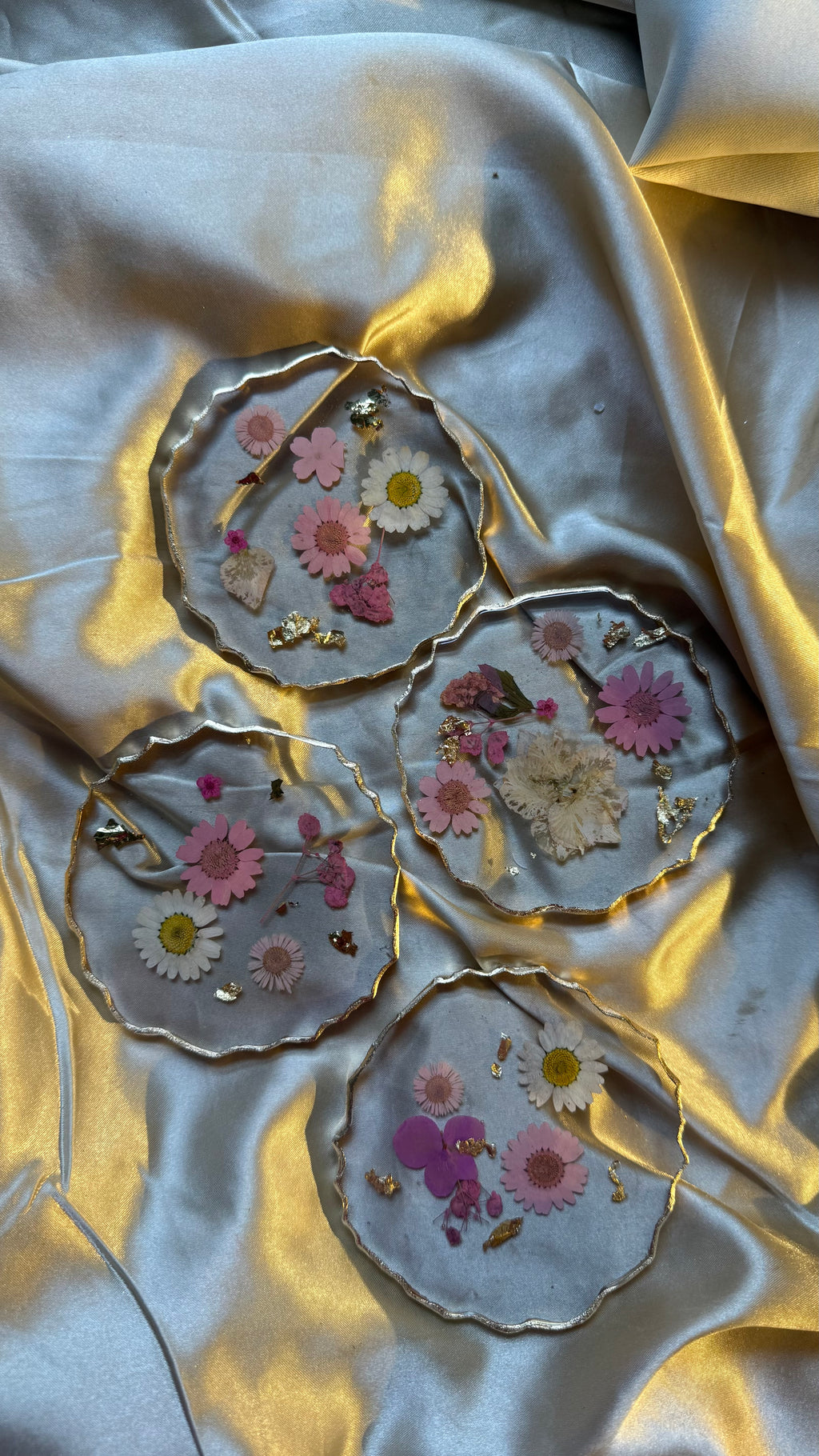 Floral coasters