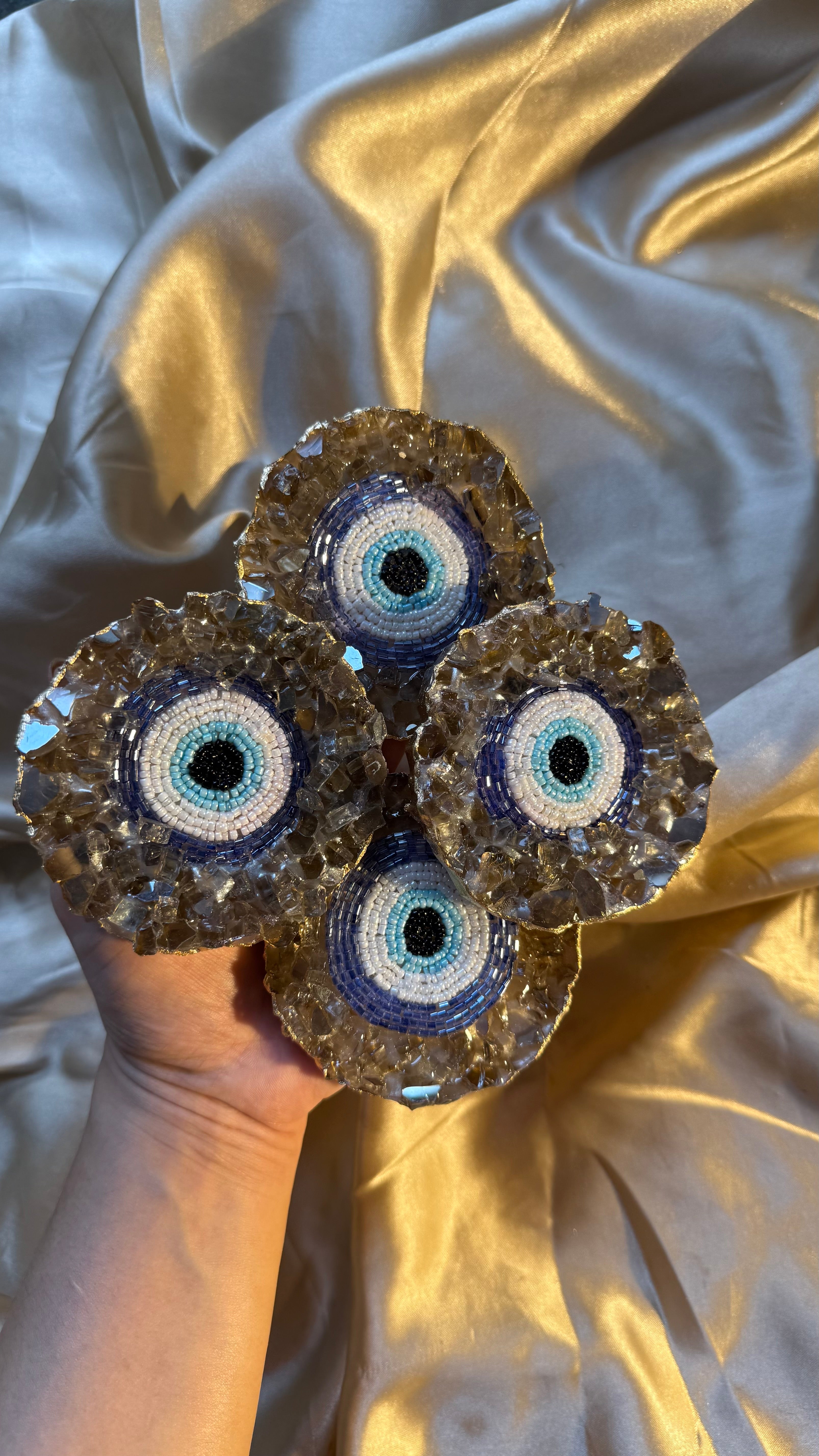 Evil eye stone work magnets