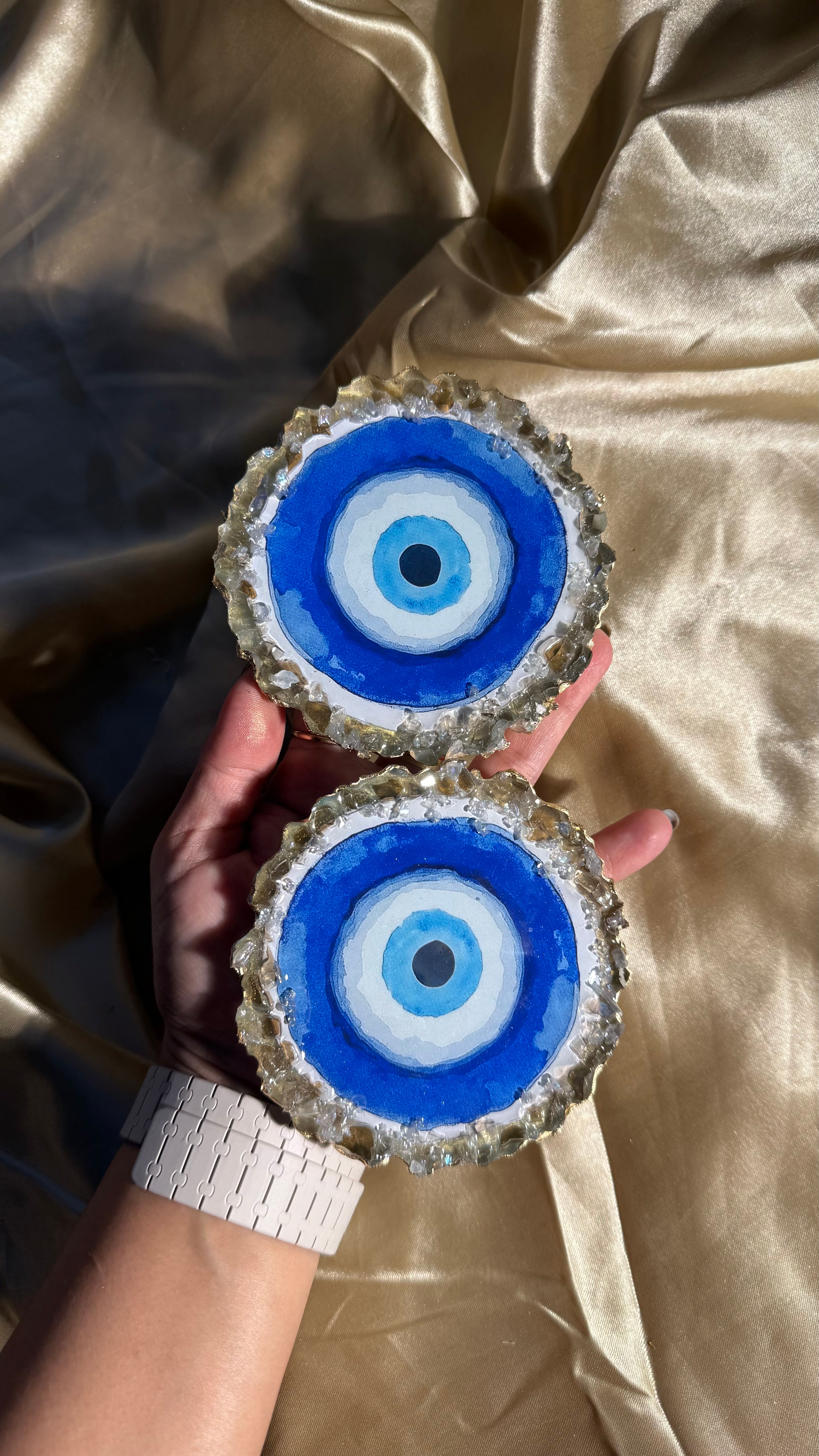 Evil eye coasters