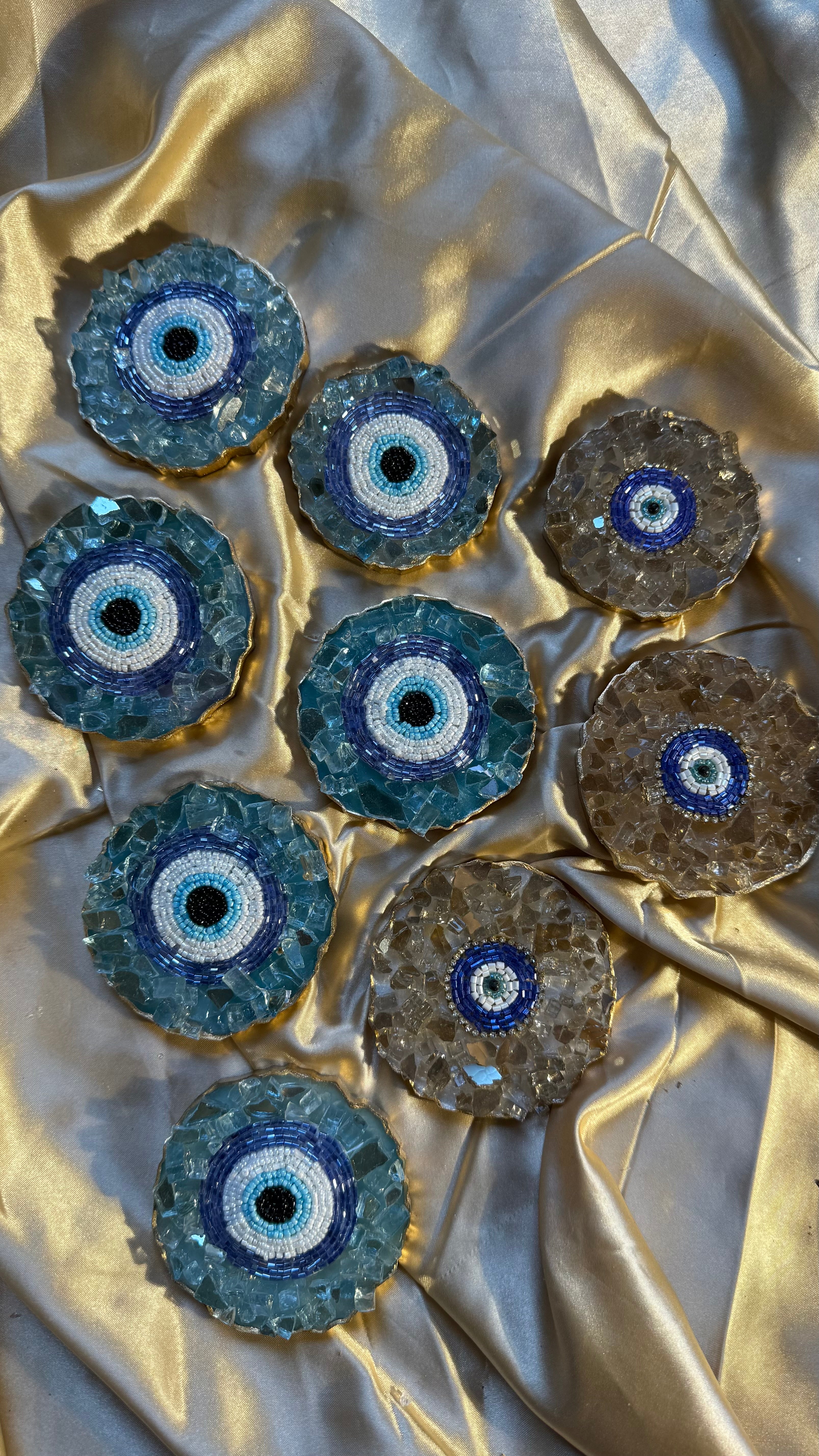 Evil eye stone work magnets