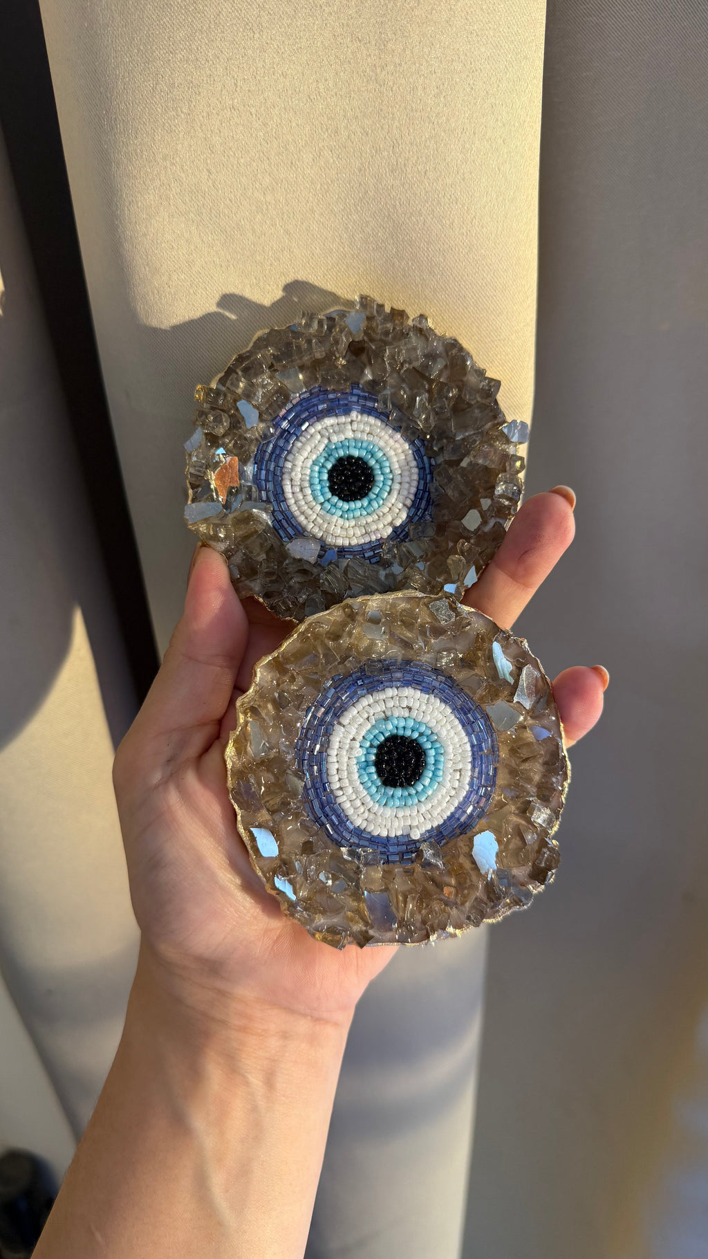 Evil eye stone work magnets