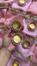 Half petal candle holders