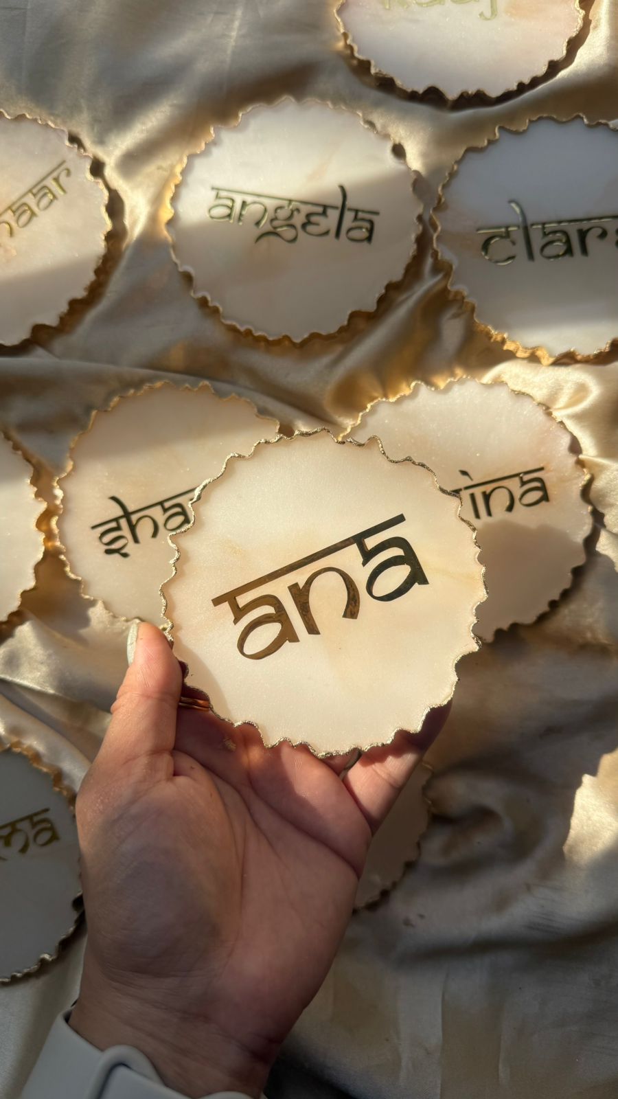 Customised Name Resin Coaster