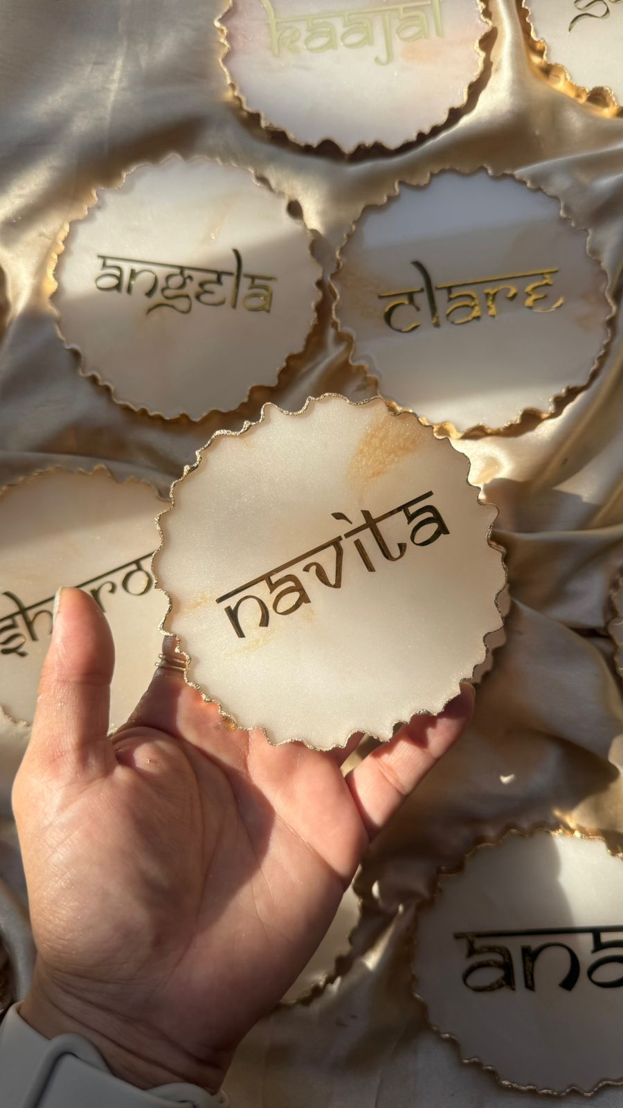 Customised Name Resin Coaster