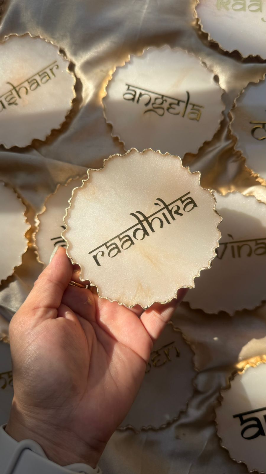 Customised Name Resin Coaster